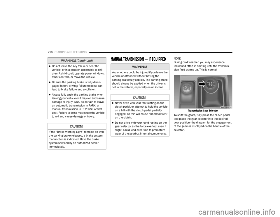 JEEP WRANGLER UNLIMITED SPORT 2020  Owners Manual �:�$�5�1�,�1�*� (Continued�\f 