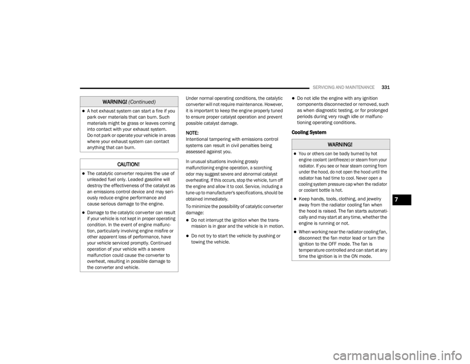 JEEP WRANGLER UNLIMITED SPORT 2020  Owners Manual 
�:�$�5�1�,�1�*� (Continued�\f
7

20_JL_OM_EN_USC_t.book  Page 331   