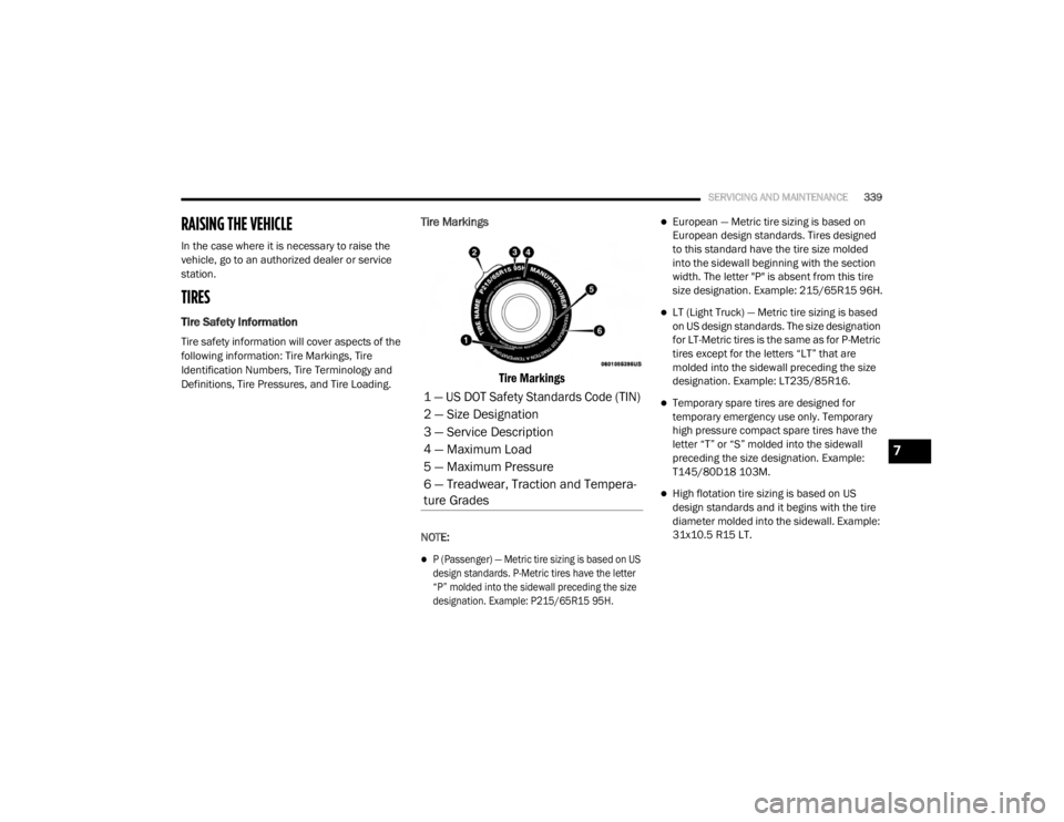 JEEP WRANGLER UNLIMITED SPORT 2020  Owners Manual 7

20_JL_OM_EN_USC_t.book  Page 339   