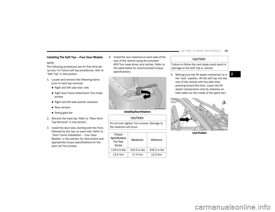JEEP WRANGLER UNLIMITED SPORT 2020 Repair Manual �&�$�8�7�,�2�1�
�)�D�L�O�X�U�H��W�R��I�R�O�O�R�Z��W�K�H��Q�H�[�W��V�W�H�S�V��F�R�X�O�G��U�H�V�X�O�W��L�Q�
�G�D�P�D�J�H��W�R��W�K�H��6�R�I�W��7�R�S��R�U��Y�H�K�L�F�O�H�
2

20_JL_OM_EN_