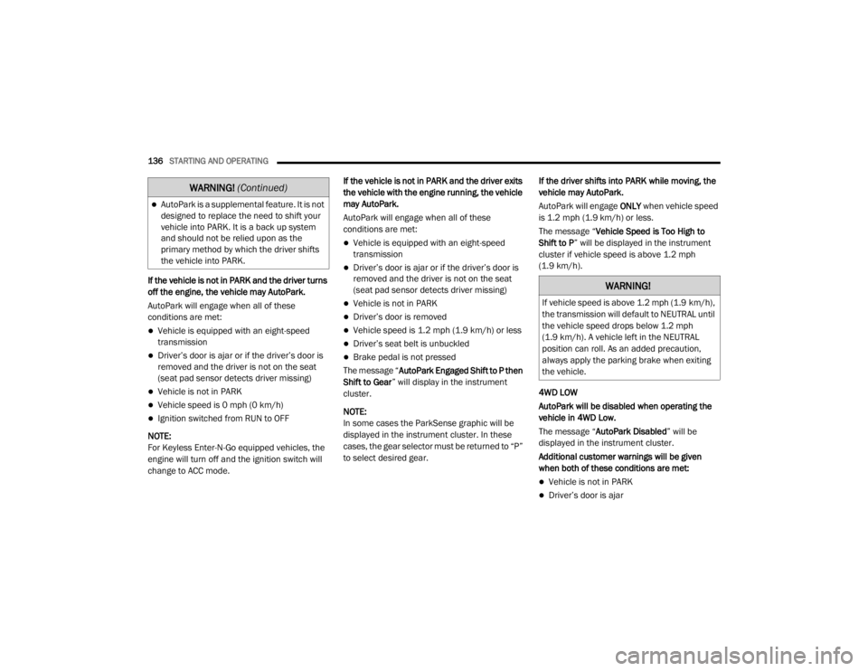 JEEP WRANGLER UNLIMITED 2022  Owners Manual �:�$�5�1�,�1�*� (Continuedyf 