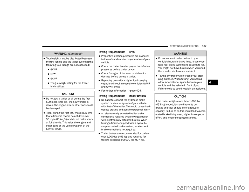 JEEP WRANGLER UNLIMITED 2022  Owners Manual �:�$�5�1�,�1�*� (Continuedyf
4

21_JL_OM_EN_USC_t.book  Page 197   