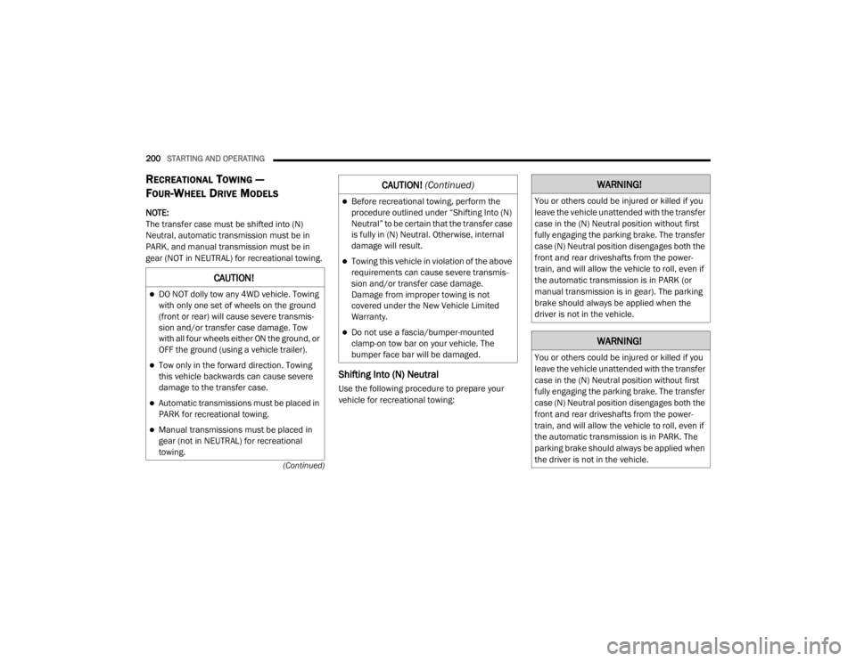 JEEP WRANGLER UNLIMITED 2022  Owners Manual �:�$�5�1�,�1�*�
�<�R�X��R�U��R�W�K�H�U�V��F�R�X�O�G��E�H��L�Q�M�X�U�H�G��R�U��N�L�O�O�H�G��L�I��\�R�X�
�O�H�D�Y�H��W�K�H��Y�H�K�L�F�O�H��X�Q�D�W�W�H�Q�G�H�G��Z�L�W�K��W�K�H��W�U�D�Q�V