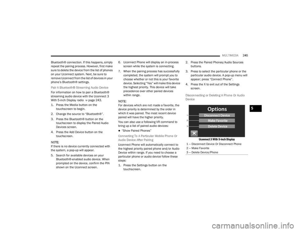 JEEP WRANGLER UNLIMITED 2022  Owners Manual 5

21_JL_OM_EN_USC_t.book  Page 245   