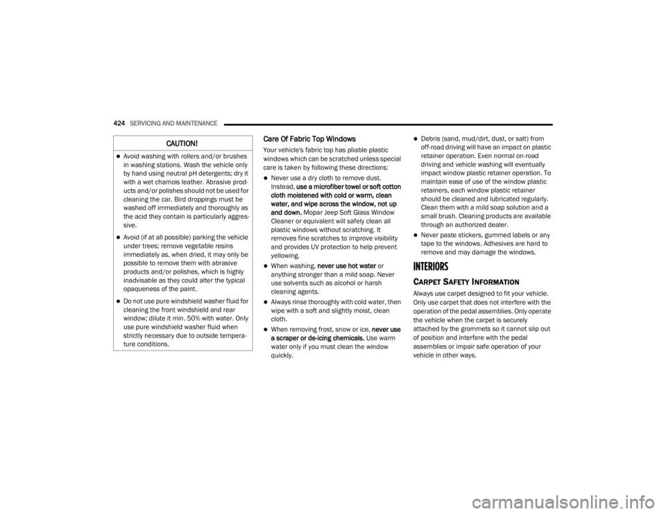 JEEP WRANGLER UNLIMITED 2022  Owners Manual 