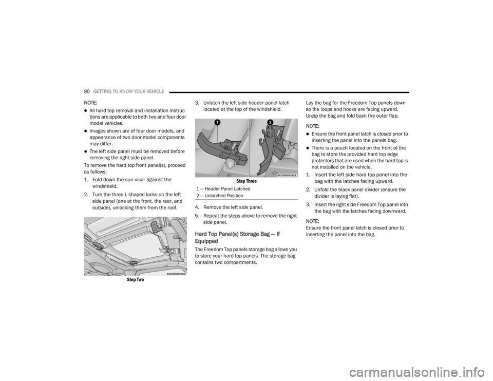JEEP WRANGLER UNLIMITED 2022  Owners Manual ���