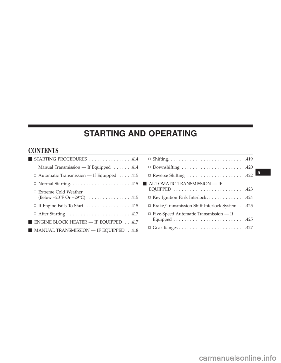 JEEP WRANGLER UNLIMITED SAHARA 2014  Owners Manual 