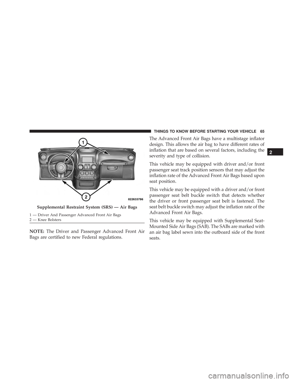 JEEP WRANGLER UNLIMITED SAHARA 2014 Repair Manual 