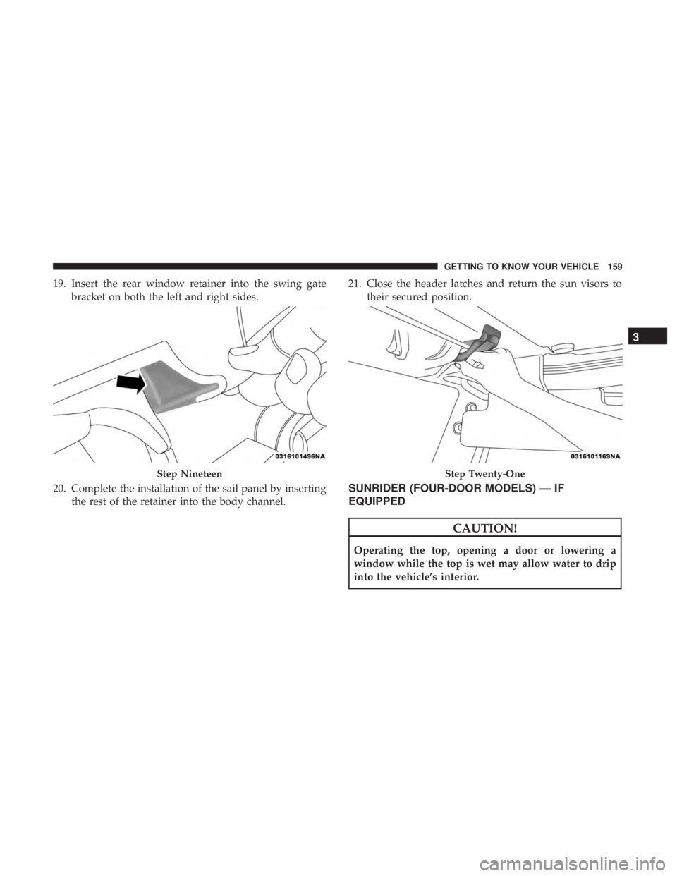 JEEP WRANGLER UNLIMITED SPORT 2016  Owners Manual 