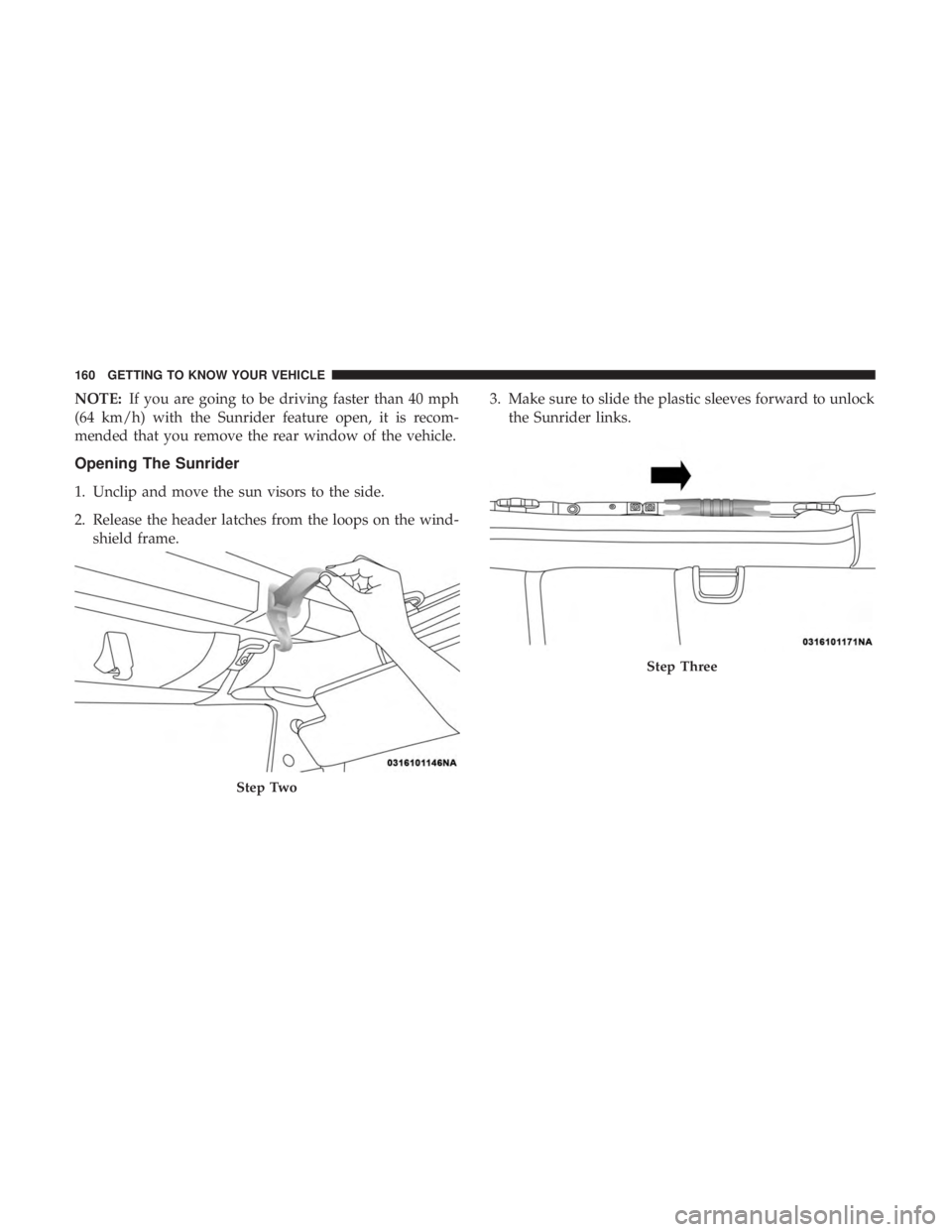 JEEP WRANGLER UNLIMITED SPORT 2016  Owners Manual 