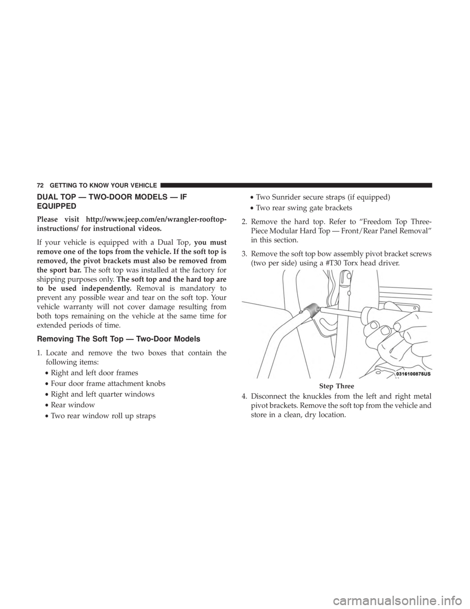 JEEP WRANGLER UNLIMITED SPORT 2016 Manual PDF 