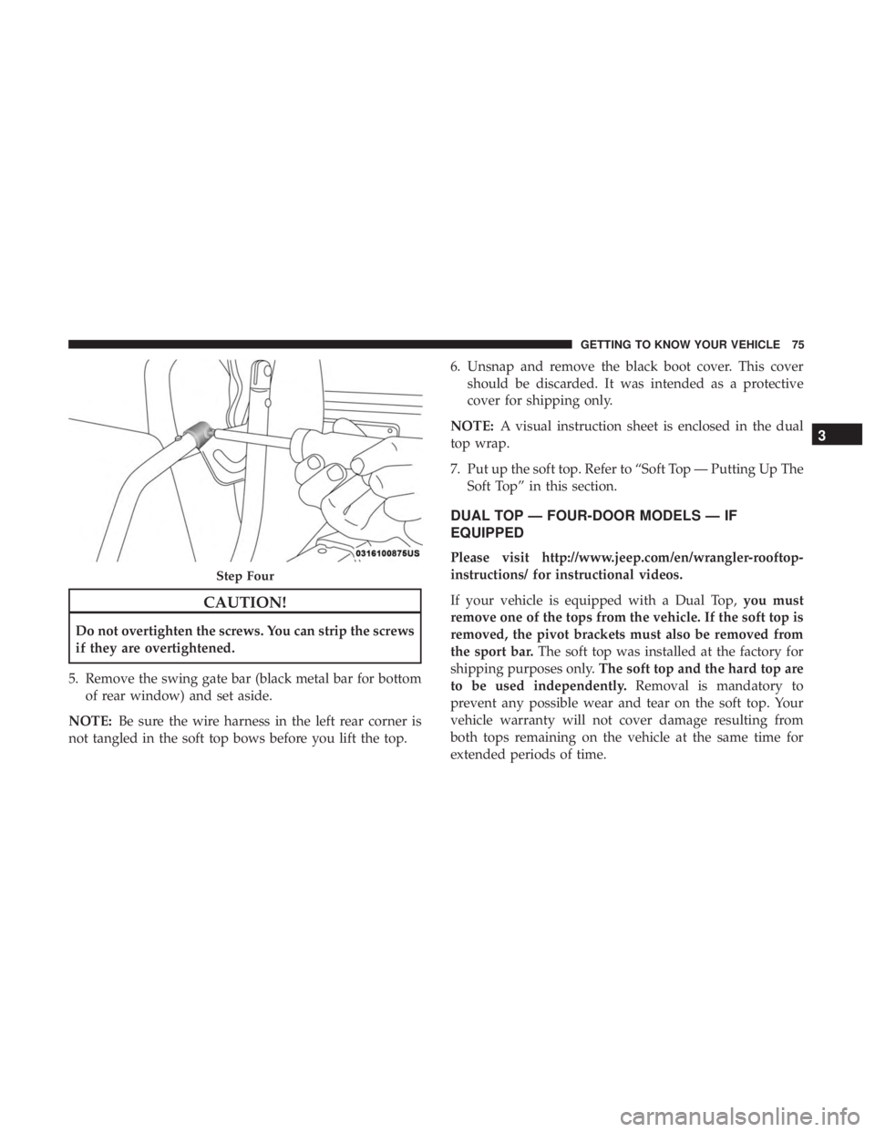 JEEP WRANGLER UNLIMITED SPORT 2016 Manual PDF 