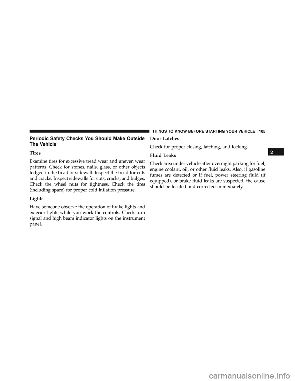 JEEP WRANGLER UNLIMITED 2015  Owners Manual 
