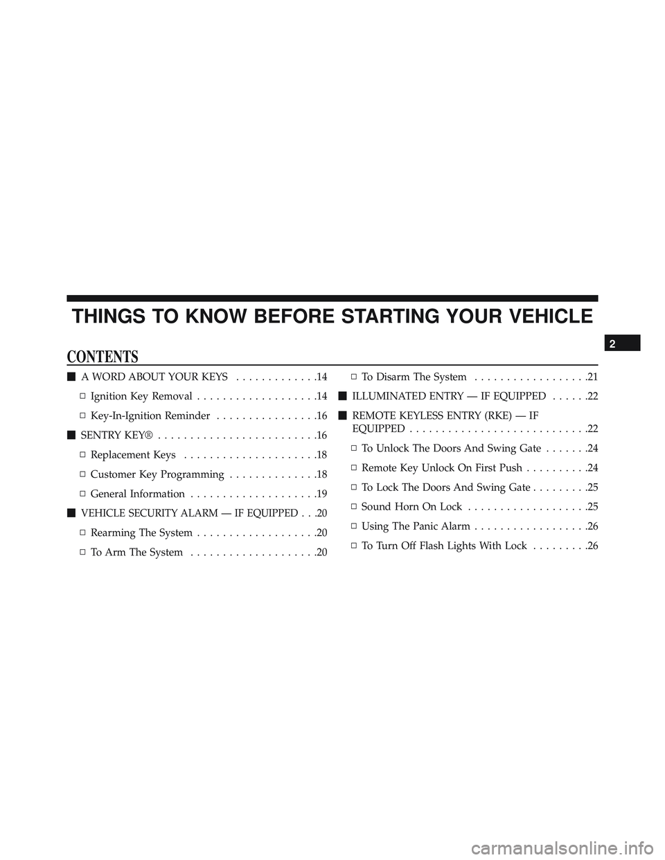 JEEP WRANGLER UNLIMITED 2015 User Guide JEEP WRANGLER UNLIMITED 2015 User Guide