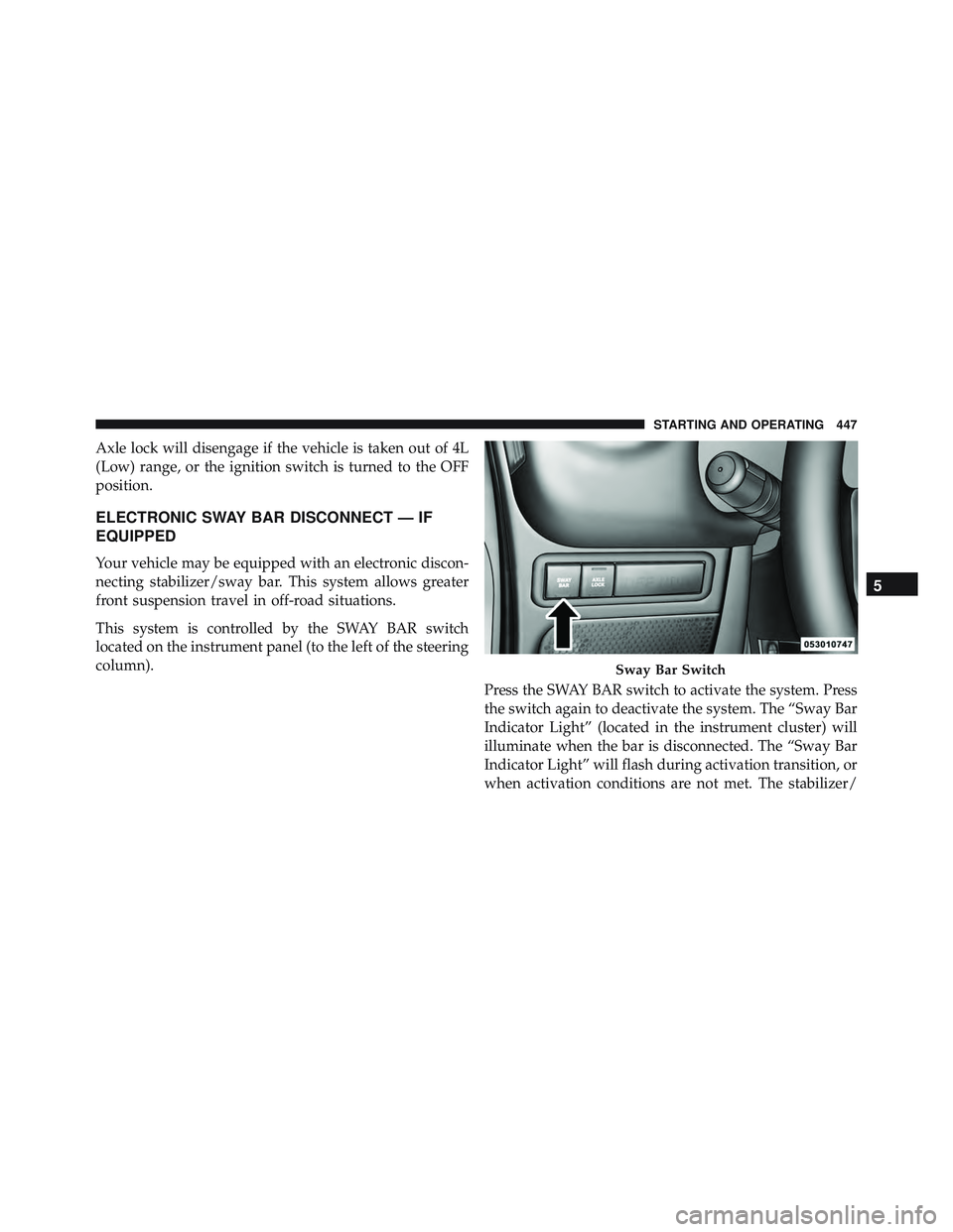 JEEP WRANGLER UNLIMITED 2015  Owners Manual 