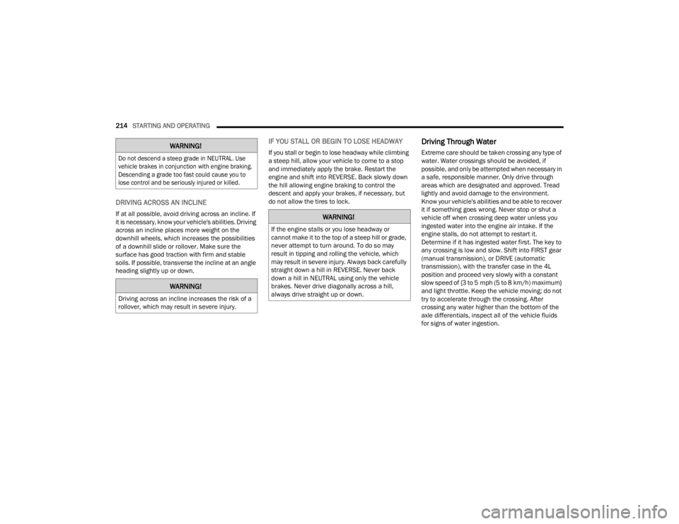 JEEP WRANGLER 4XE 2022  Owners Manual �:�$�5�1�,�1�*�

��R��Q�R�W��G�H�V�F�H�Q�G��D��V�W�H�H�S��J�U�D�G�H��L�Q��1�(�8�7�5�$�/���8�V�H�
�Y�H�K�L�F�O�H��E�U�D�N�H�V��L�Q��F�R�Q�M�X�Q�F�W�L�R�Q��Z�L�W�K��H�Q�J�L�Q�H��E�U�D�
