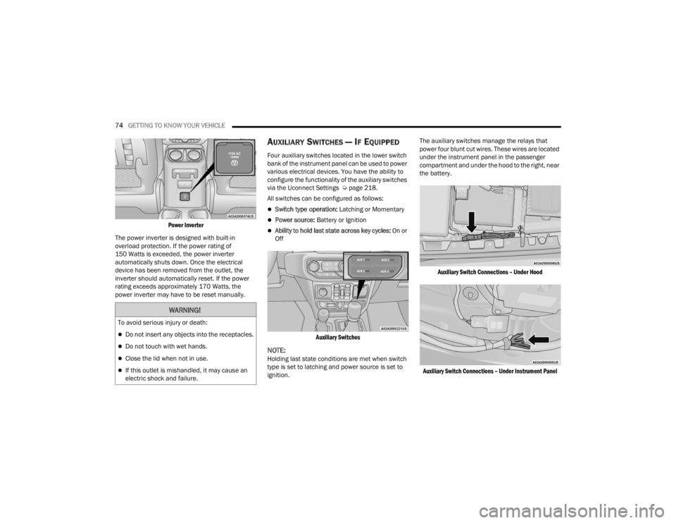 JEEP WRANGLER 4XE 2022 Manual PDF 