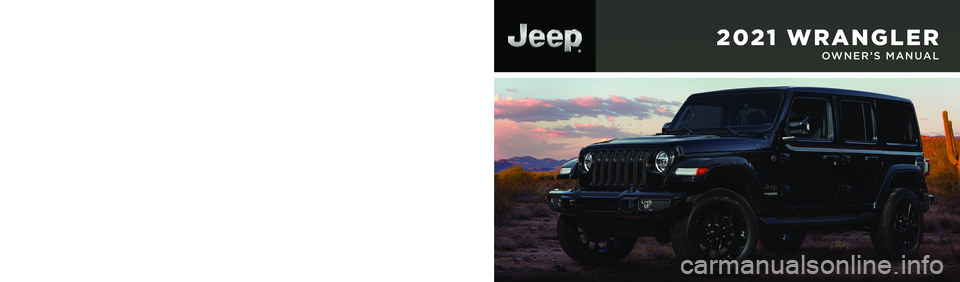 JEEP WRANGLER 4XE 2021  Owners Manual 