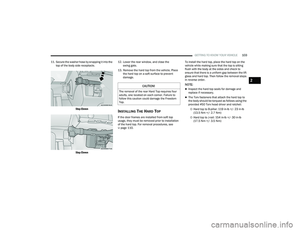 JEEP WRANGLER 4XE 2021  Owners Manual �&�$�8�7�,�2�1�
�7�K�H��U�H�P�R�Y�D�O��R�I��W�K�H��U�H�D�U��+�D�U�G��7�R�S��U�H�T�X�L�U�H�V��I�R�X�U�
�D�G�X�O�W�V���R�Q�H��O�R�F�D�W�H�G��R�Q��H�D�F�K��F�R�U�Q�H�U���)�D�L�O�X�U�H�