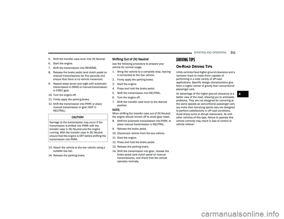 JEEP WRANGLER 4XE 2021  Owners Manual 4

21_JL_OM_EN_USC_t.book  Page 211   