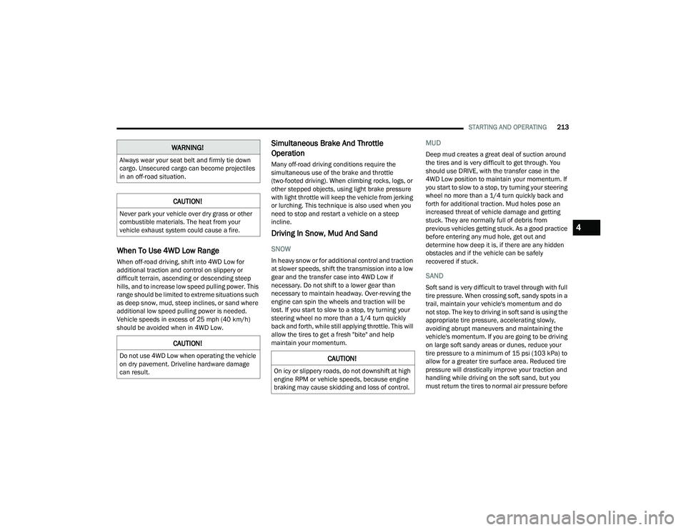 JEEP WRANGLER 4XE 2021  Owners Manual �:�$�5�1�,�1�*�
�$�O�Z�D�\�V��Z�H�D�U��\�R�X�U��V�H�D�W��E�H�O�W��D�Q�G��I�L�U�P�O�\��W�L�H��G�R�Z�Q�
�F�D�U�J�R���8�Q�V�H�F�X�U�H�G��F�D�U�J�R��F�D�Q��E�H�F�R�P�H��S�U�R�M�H�F�W�L�O�H