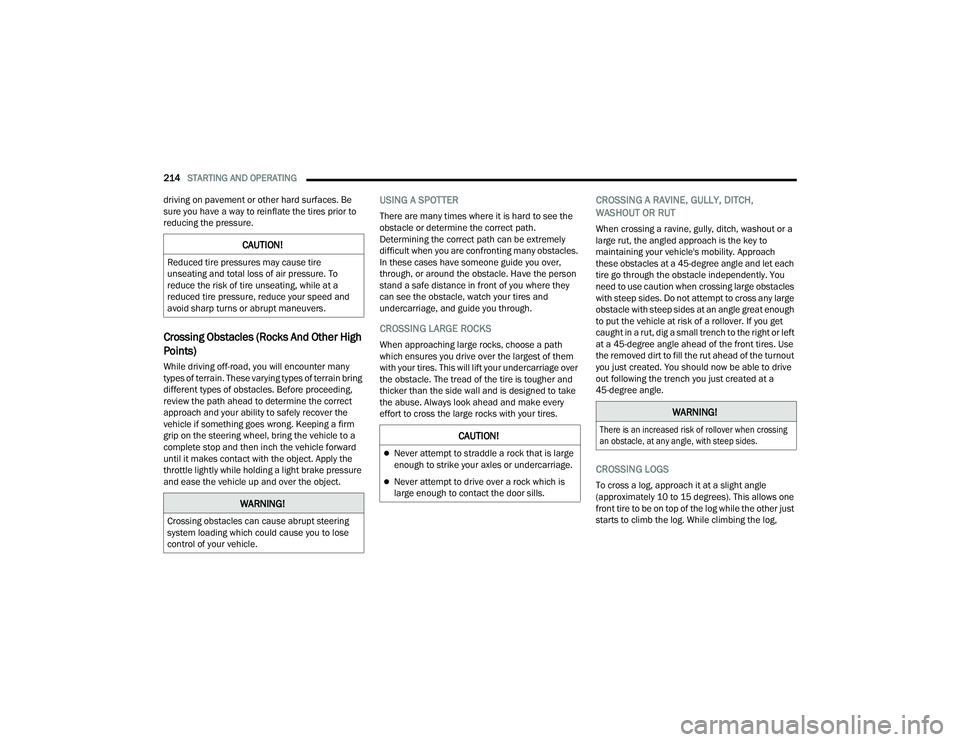 JEEP WRANGLER 4XE 2021  Owners Manual �:�$�5�1�,�1�*�
�&�U�R�V�V�L�Q�J��R�E�V�W�D�F�O�H�V��F�D�Q��F�D�X�V�H��D�E�U�X�S�W��V�W�H�H�U�L�Q�J�
�V�\�V�W�H�P��O�R�D�G�L�Q�J��Z�K�L�F�K��F�R�X�O�G��F�D�X�V�H��\�R�X��W�R��O�R�V�H�
�