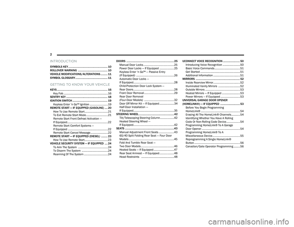 JEEP WRANGLER 4XE 2021 Owners Manual (476 Pages)