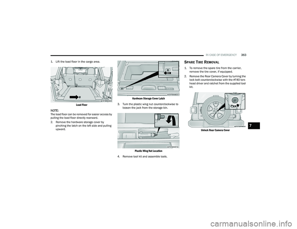 JEEP WRANGLER 4XE 2021  Owners Manual 
7

21_JL_OM_EN_USC_t.book  Page 363   