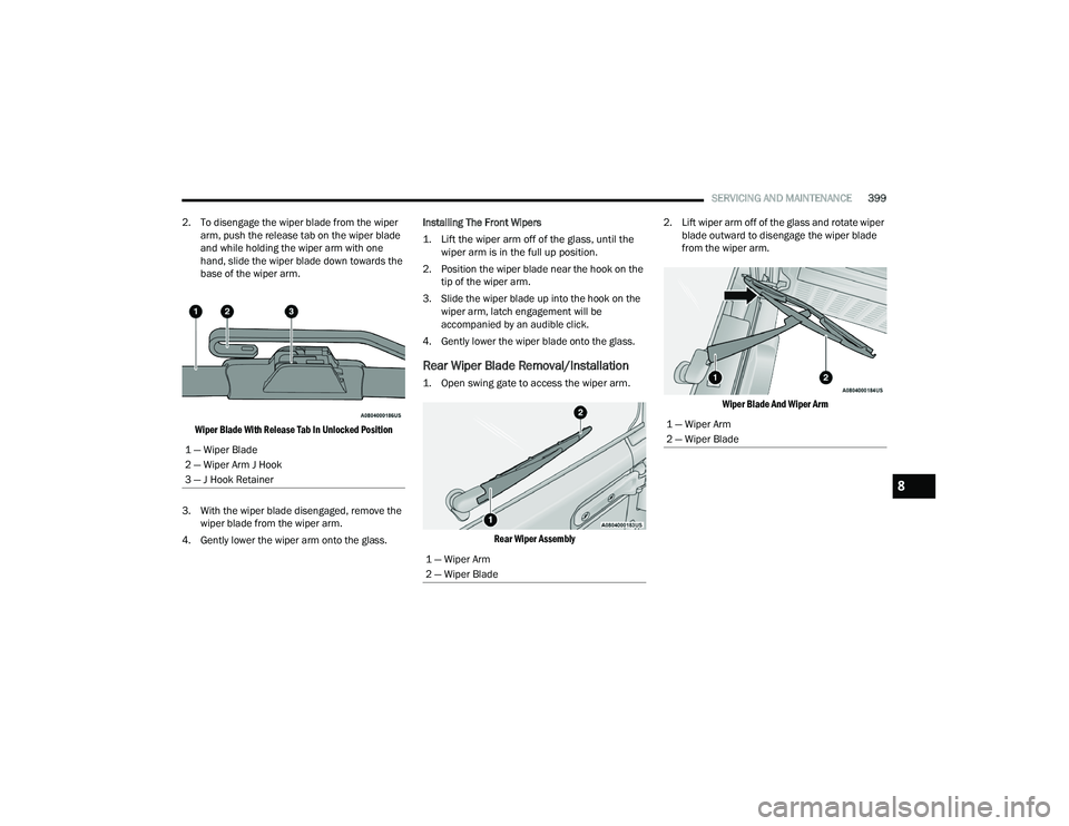 JEEP WRANGLER 4XE 2021  Owners Manual ���³��:�L�S�H�U��$�U�P
���³��:�L�S�H�U��%�O�D�G�H
���³��:�L�S�H�U��$�U�P
���³��:�L�S�H�U��%�O�D�G�H
8

21_JL_OM_EN_USC_t.book  Page 399   
