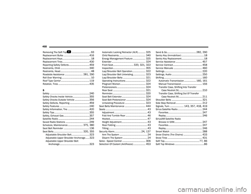 JEEP WRANGLER 4XE 2021 Owners Manual JEEP WRANGLER 4XE 2021 Owners Manual
