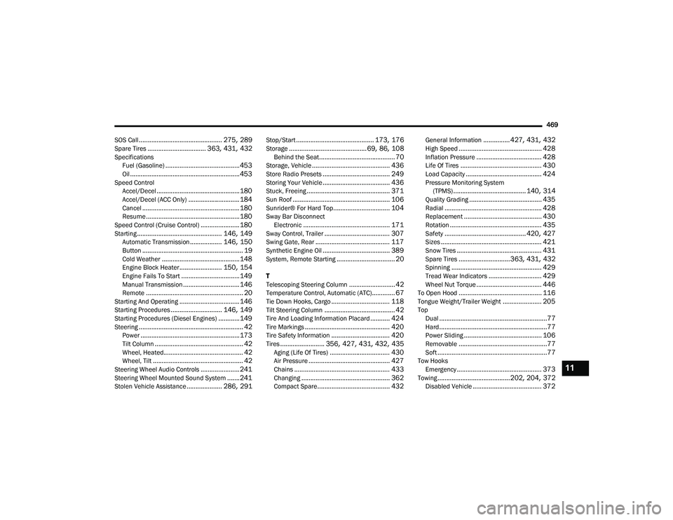 JEEP WRANGLER 4XE 2021  Owners Manual 11

21_JL_OM_EN_USC_t.book  Page 469   