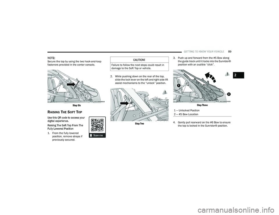 JEEP WRANGLER 4XE 2021  Owners Manual �&�$�8�7�,�2�1�
�)�D�L�O�X�U�H��W�R��I�R�O�O�R�Z��W�K�H��Q�H�[�W��V�W�H�S�V��F�R�X�O�G��U�H�V�X�O�W��L�Q�
�G�D�P�D�J�H��W�R��W�K�H��6�R�I�W��7�R�S��R�U��Y�H�K�L�F�O�H�
���³��8�Q�O