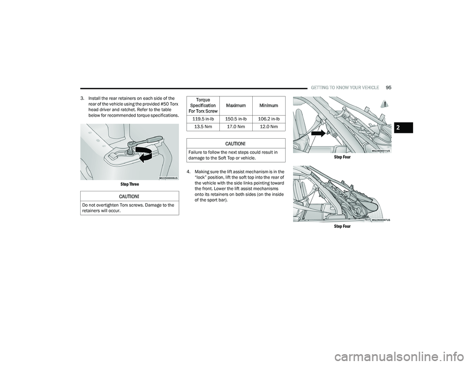 JEEP WRANGLER 4XE 2021  Owners Manual �7�R�U�T�X�H�
�6�S�H�F�L�I�L�F�D�W�L�R�Q�
�)�R�U��7�R�U�[��6�F�U�H�Z �0�D�[�L�P�X�P �0�L�Q�L�P�X�P
����� �L�Q��O�E ����� �L�Q��O�E ����� �L�Q��O�E ���� �1�P ���� �1�P