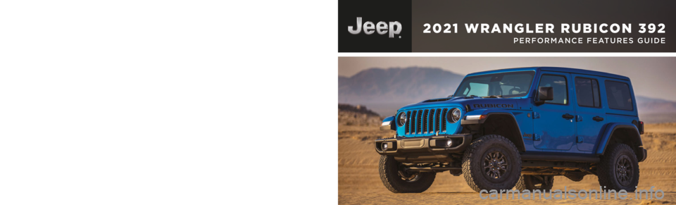 JEEP WRANGLER RUBICON 2022  Owners Manual 