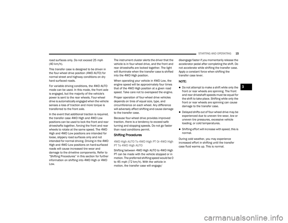JEEP WRANGLER RUBICON 2022 User Guide 3

20_JL_OM_EN_US_t.book  Page 15   