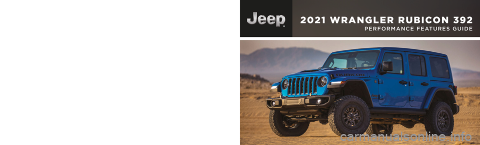JEEP WRANGLER RUBICON 2021  Owners Manual owners.mopar.ca    
