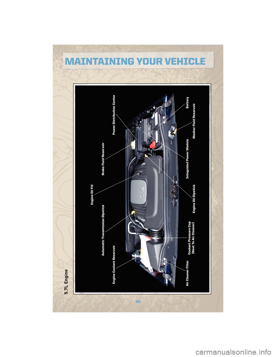 JEEP COMMANDER 2010 1.G Workshop Manual 5.7L Engine
58
MAINTAINING YOUR VEHICLE JEEP COMMANDER 2010 1.G Workshop Manual 5.7L Engine
58
MAINTAINING YOUR VEHICLE