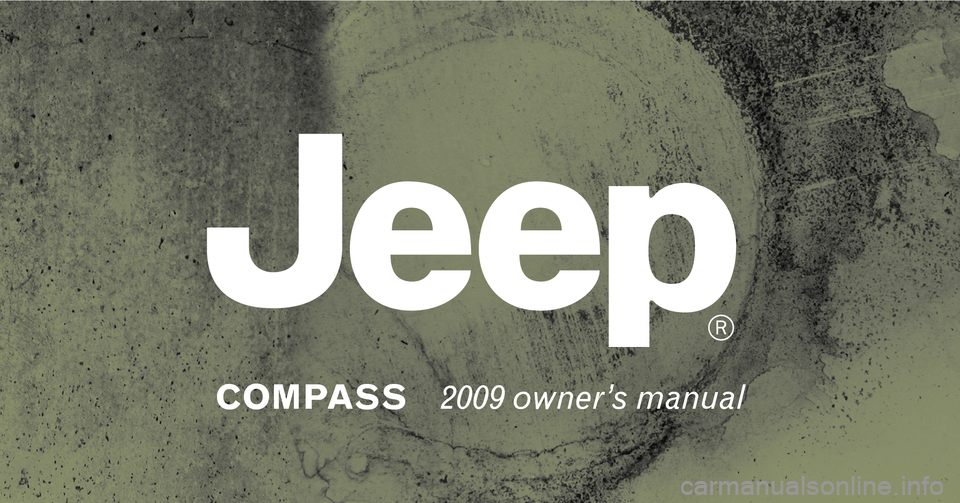 JEEP COMPASS 2009 1.G Owners Manual 