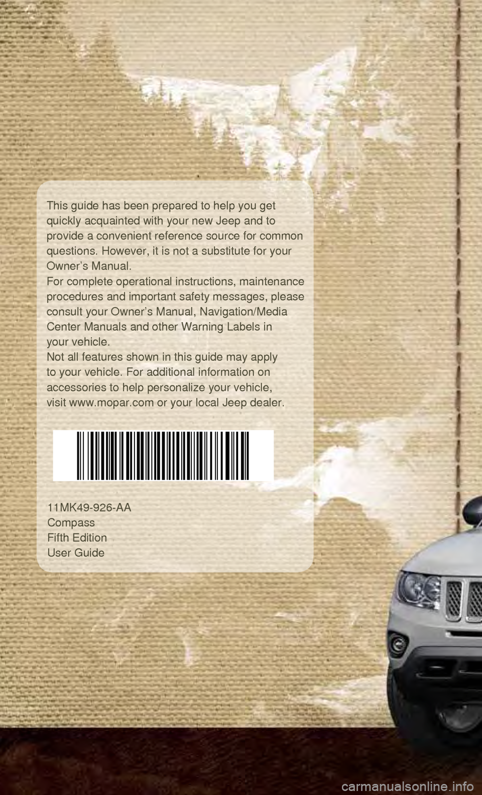JEEP COMPASS 2011 1.G Manual PDF JEEP COMPASS 2011 1.G Manual PDF