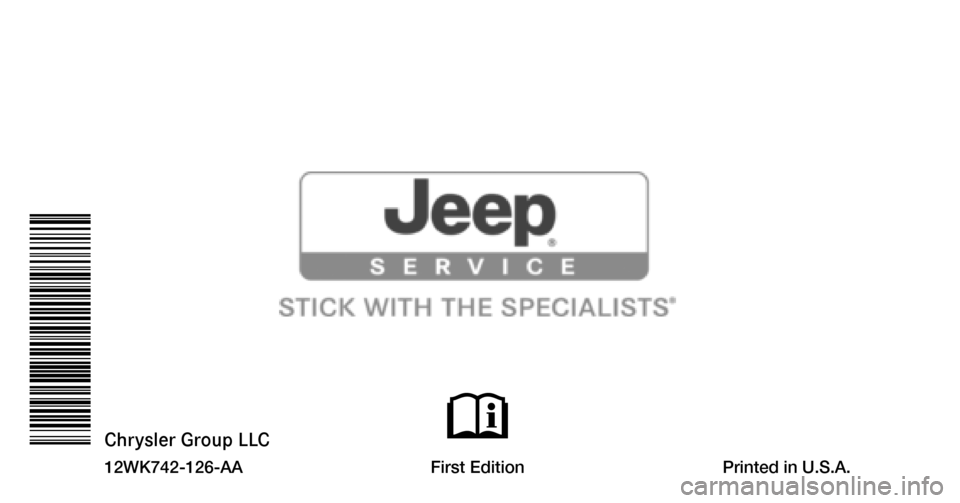JEEP GRAND CHEROKEE 2012 WK2 / 4.G SRT Owners Manual JEEP GRAND CHEROKEE 2012 WK2 / 4.G SRT Owners Manual