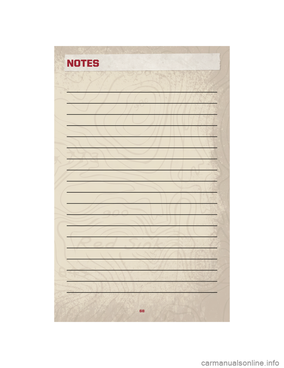 JEEP PATRIOT 2010 1.G Repair Manual NOTES
68 