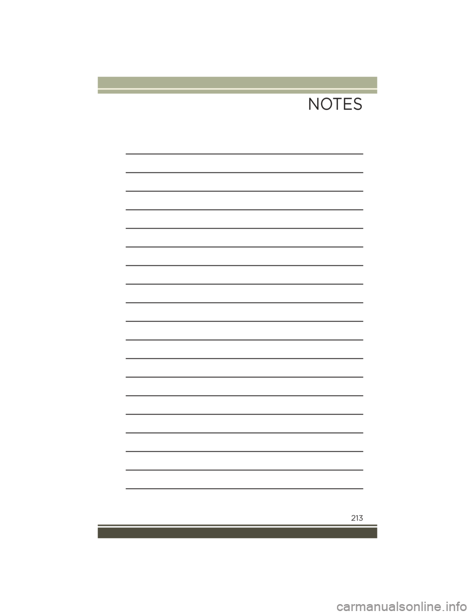 JEEP RENEGADE 2015 1.G User Guide NOTES
213 JEEP RENEGADE 2015 1.G User Guide NOTES
213