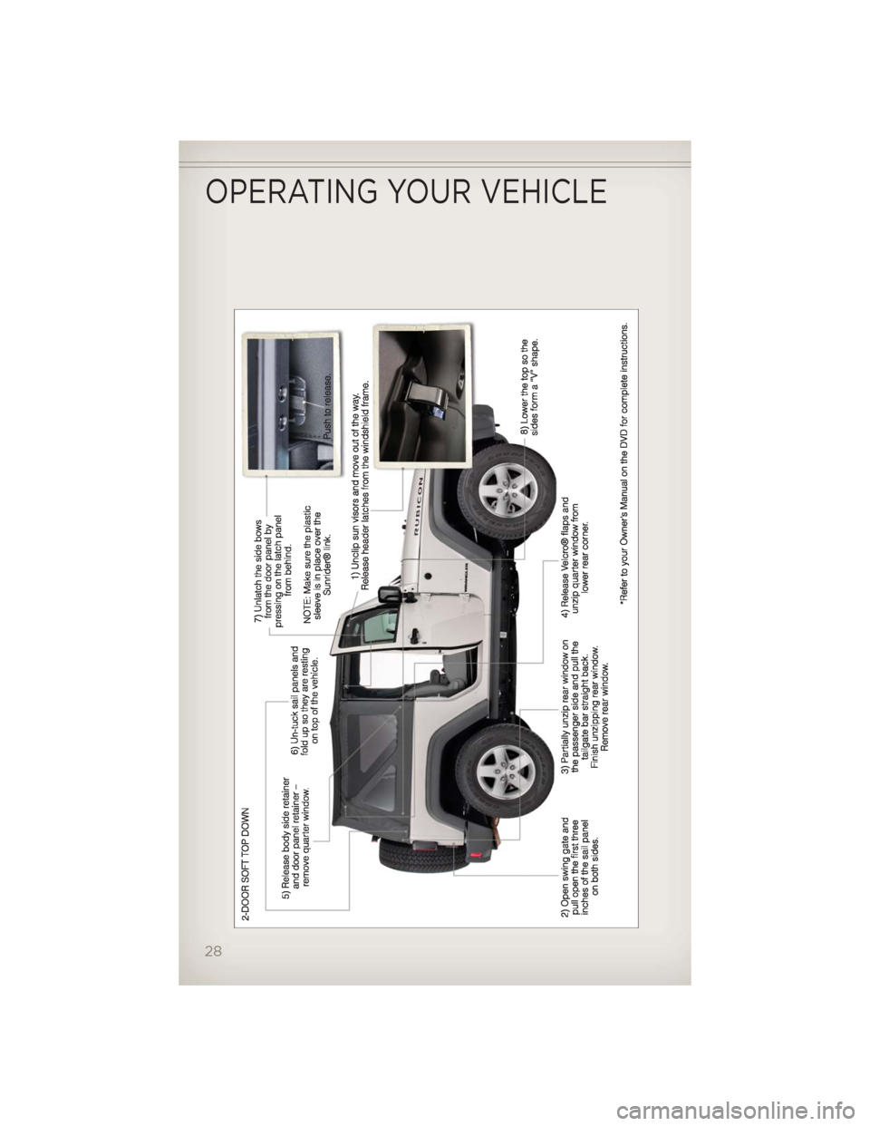 JEEP WRANGLER 2012 JK / 3.G Owners Manual OPERATING YOUR VEHICLE
28 JEEP WRANGLER 2012 JK / 3.G Owners Manual OPERATING YOUR VEHICLE
28