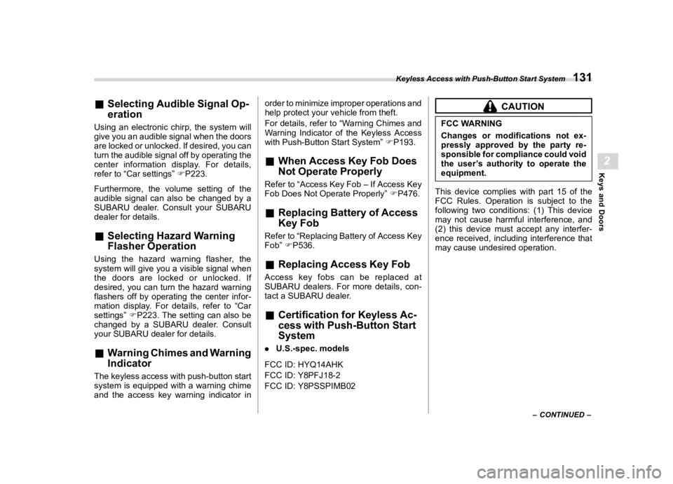 SUBARU OUTBACK 2022  Owners Manual �������
