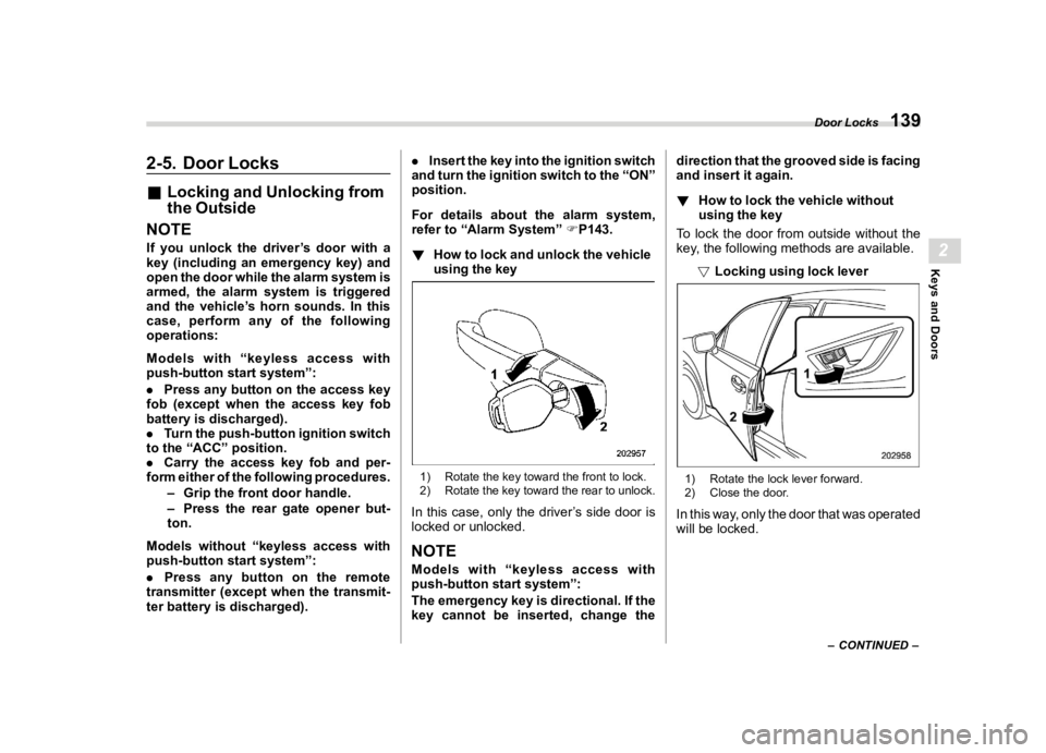 SUBARU OUTBACK 2022  Owners Manual �������
