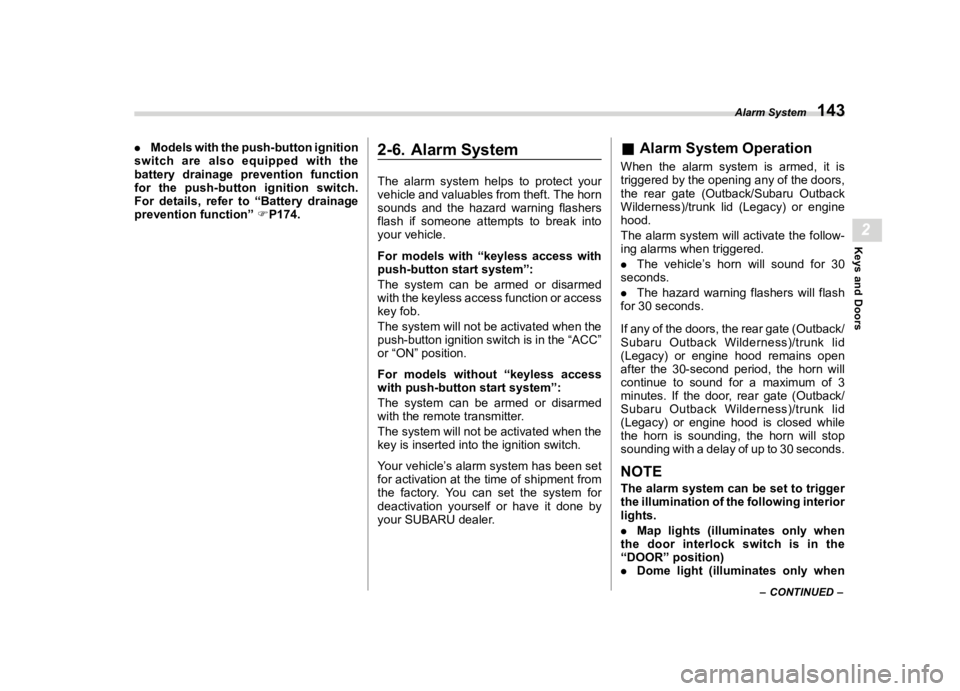 SUBARU OUTBACK 2022  Owners Manual �������
