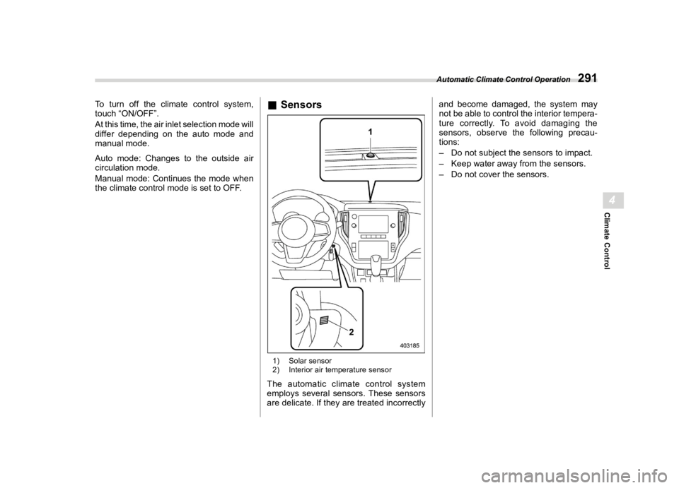 SUBARU OUTBACK 2022  Owners Manual �������
