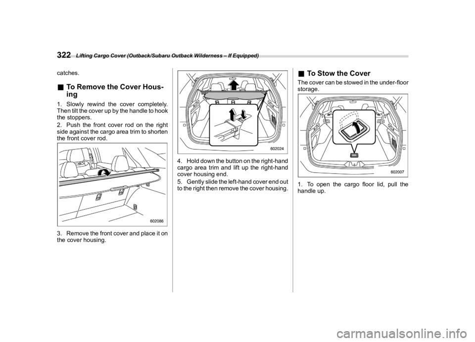 SUBARU OUTBACK 2022  Owners Manual �������
