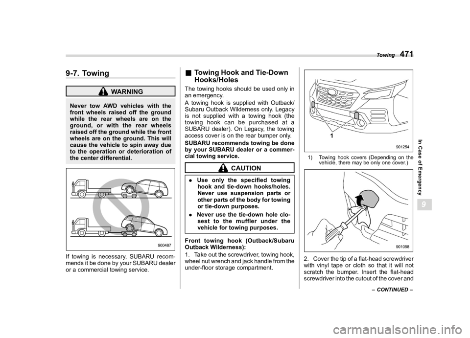 SUBARU OUTBACK 2022  Owners Manual �������
