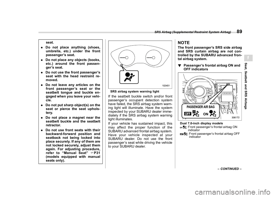 SUBARU OUTBACK 2022  Owners Manual ������

